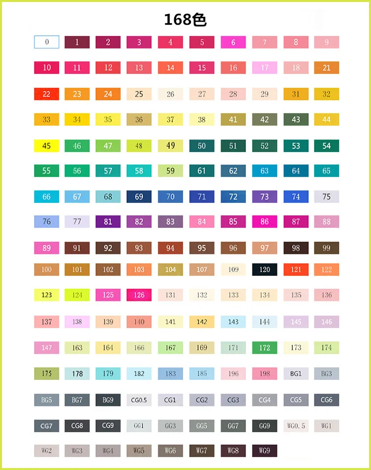 168 Color TOUCHNEW 36/48/60/72 Цвет эскиз Маркеры Ручка Двойные головки на спиртовой основе маркер для манги со значком для рисования для учащихся дизайн искусство Сделано в Китае - Цвет: 168 Color