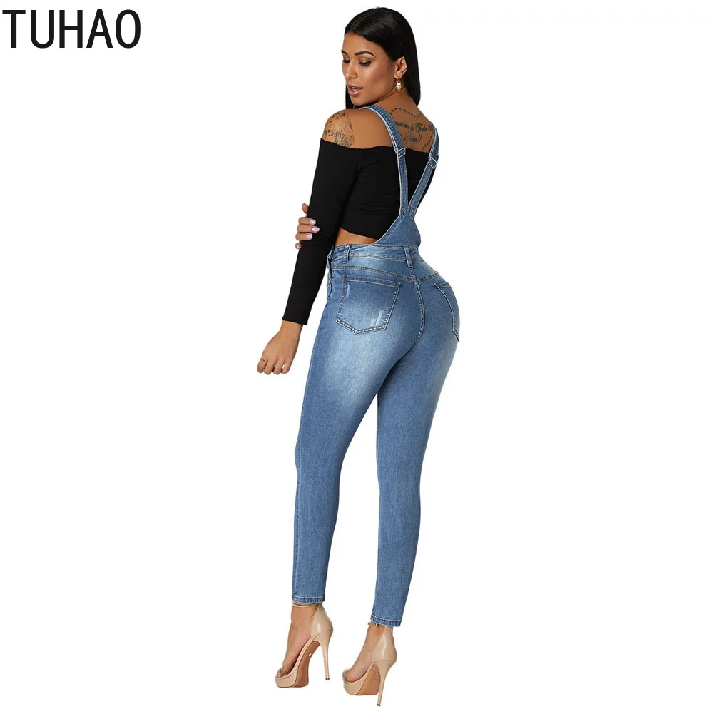 

TUHAO Ripped Jeans Womens Jumpsuit Denim Overalls Casual Skinny Girls Pants Jeans Boyfriend Jeans for Woman Clothing DLM
