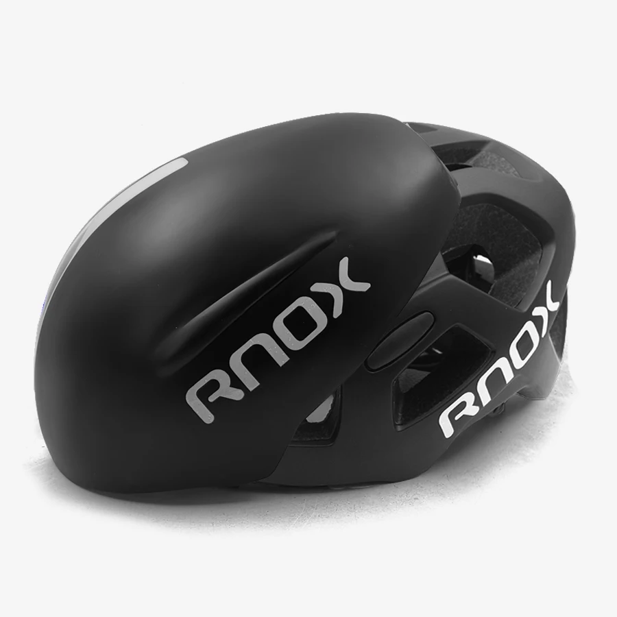 RNOX Сверхлегкий мужской велосипедный шлем восьмиугольный черный mtb Горный шоссейный велосипедный шлем для женщин для взрослых 55-61 см оборудование для гоночного велосипеда - Цвет: black