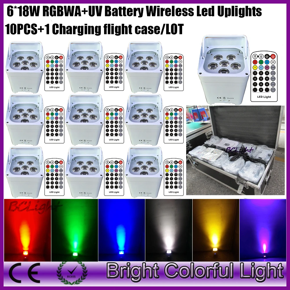 10 шт. беспроводные аккумуляторные портативные светодиодные лампы 6 дюймов 18 Вт|can