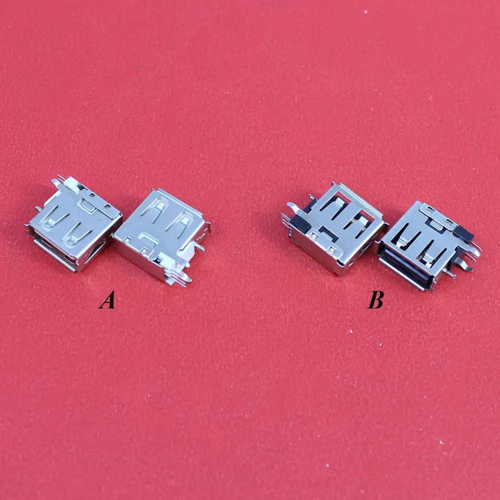 

ChengHaoRan 1Piece USB Type A Short Type Female Socket Connector Welding 90 Degrees Right Angle Pin DIP Plug Jack DIY Connectors