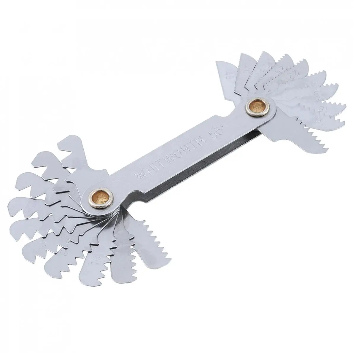 20pcs/set Imperial Stainless Steel Thread Gauge 55 Degree Screw Pitch with 4-48 Blades Range for Measurement | Инструменты