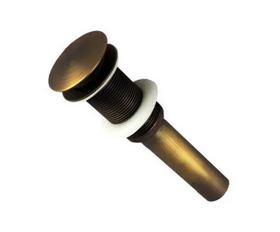 Роскошная Античная латунная всплывающая Крышка для раковины в ванной комнате