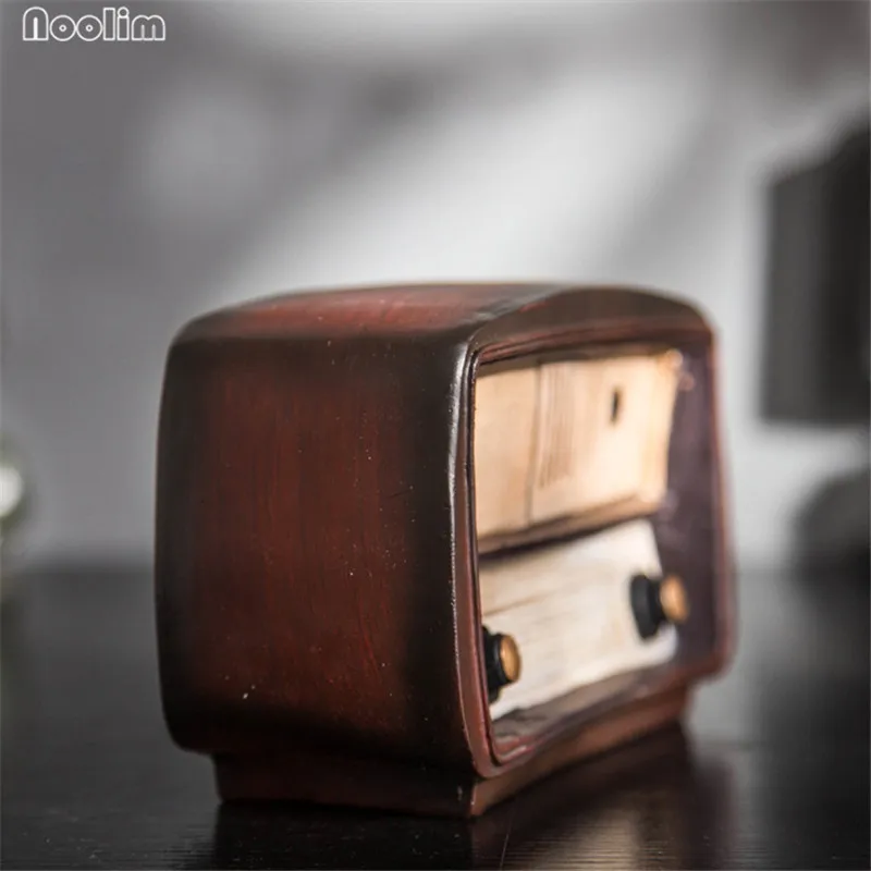Noolim Ретро Радио Винтаж Домашний Декор ZAKKA потертый шик древних Изделия из смолы дома Украшения Домашний Декор Ation Интимные аксессуары