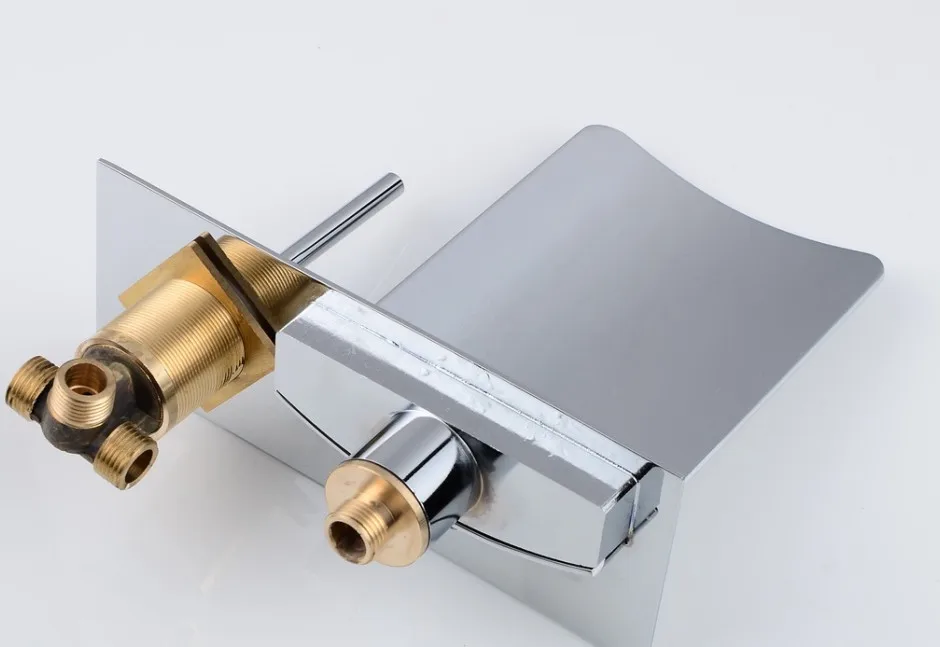 Светодиодный Водопад светодиодный настенный кран смеситель для душа водопад