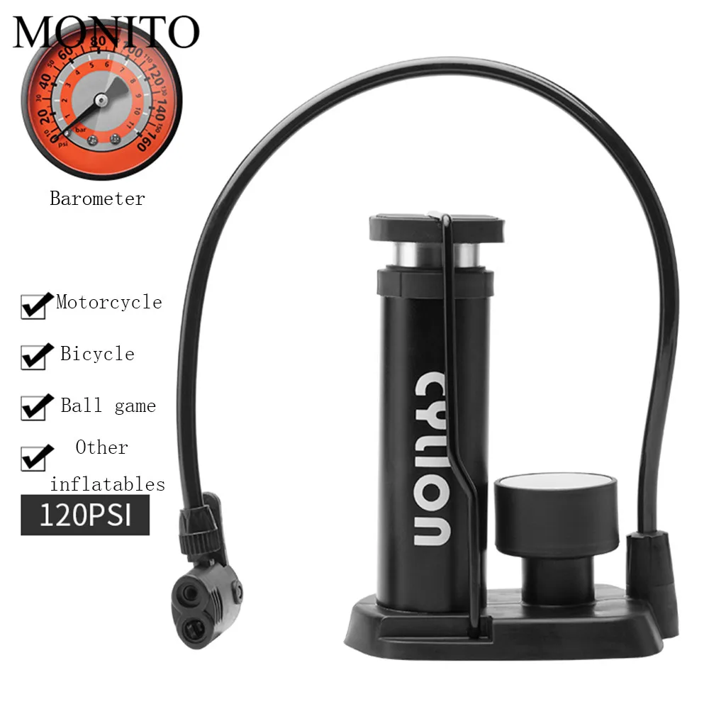Мотоциклы надувной насос ножной воздушный Портативный мини для накачивания шин
