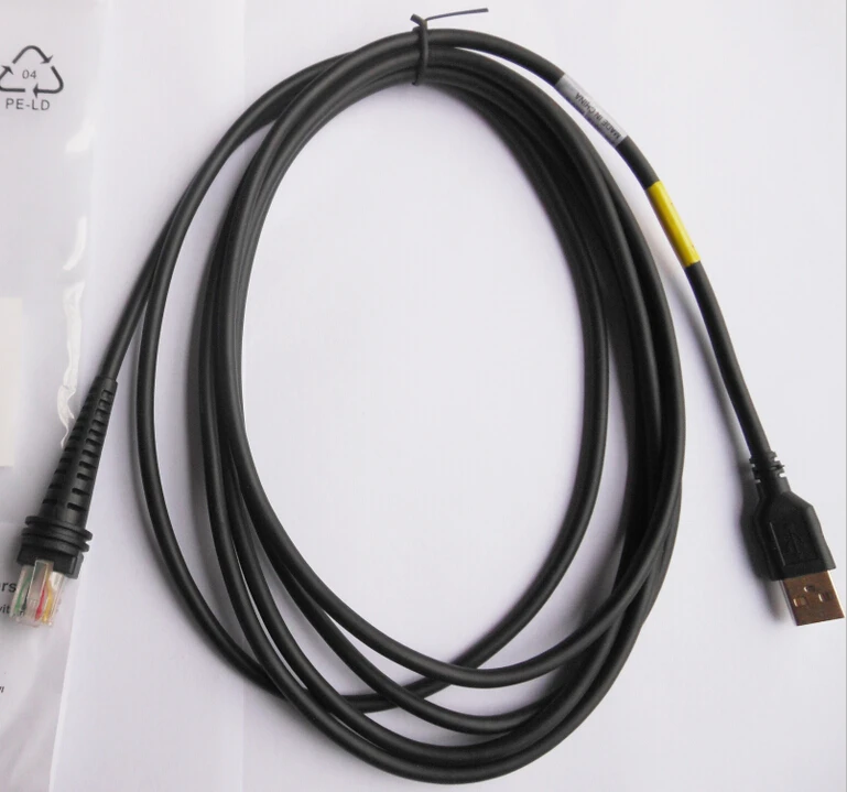 5 шт. x CBL-500-300-S00 USB кабель прямой 3 м черный сканер для Honeywell 1900g Hyperion 1300g Xenon 1200g |