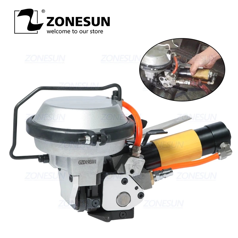 Машина для упаковки стальных лент ZONESUN ручной пневматический ленточный станок 16