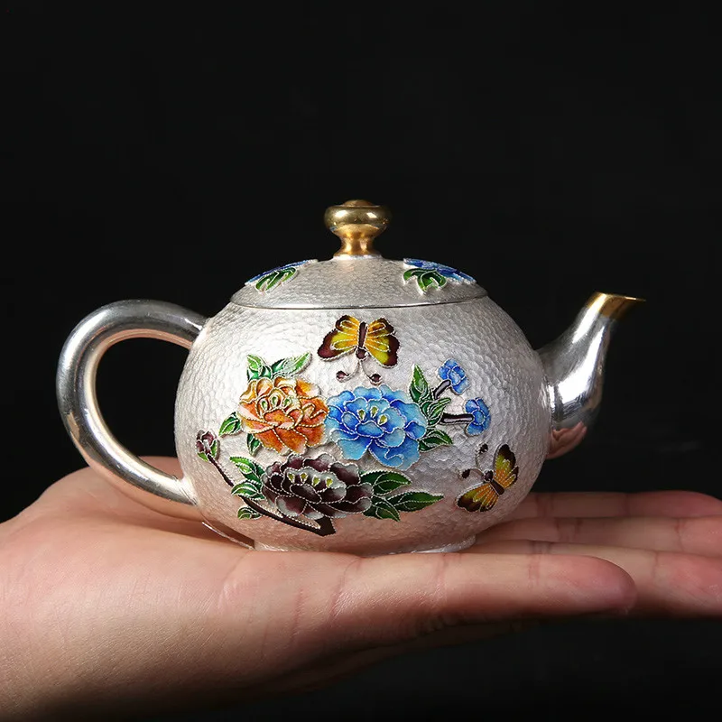 S999 чайник из стерлингового серебра китайский чайный набор кунг фу пуэр