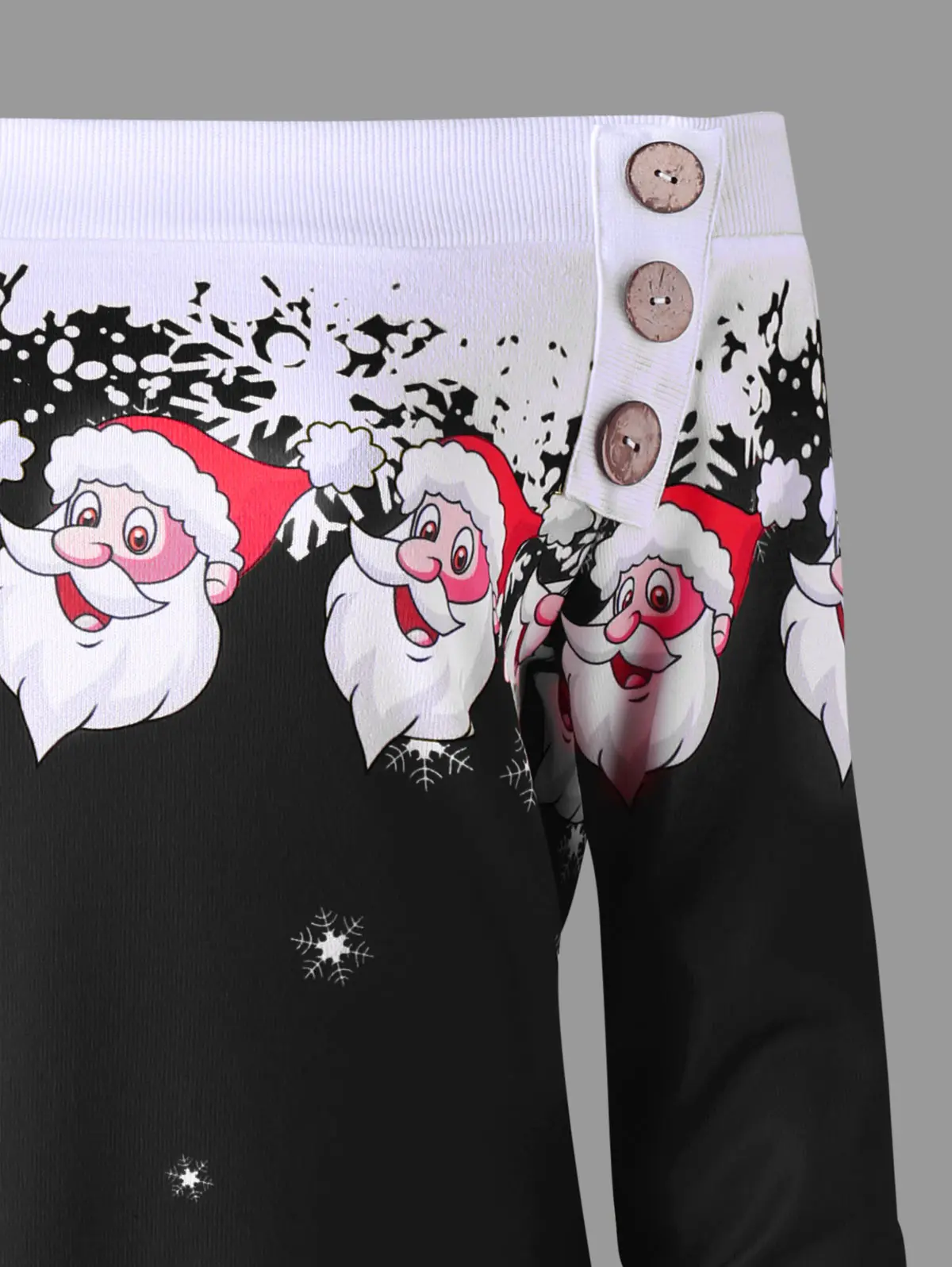 Wipalo Plus Size 5XL Christmas Off The Shoulder Asymmetric Sweatshirt Women Santa Claus Snowflake Pullover Hoodies | Женская одежда