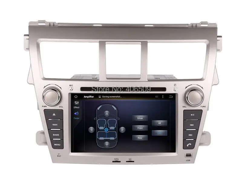 Android 7 1 Автомобильный DVD плеер для Toyota Vios 2007-2013 с GPS навигацией Радио BT USB SD RCA AUX WIFI