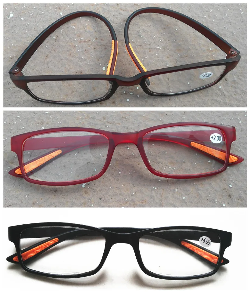 Очки для чтения женщины и мужчины унисекс кадр красно коричневый черный lucency