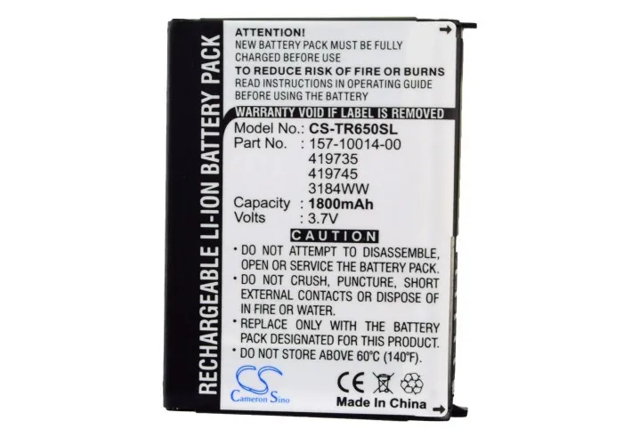 Оптом Мобильный смартфон 1800mAh аккумулятор для Treo 650700 p 700 v w 700wx (P/N 157 10014 00)|battery