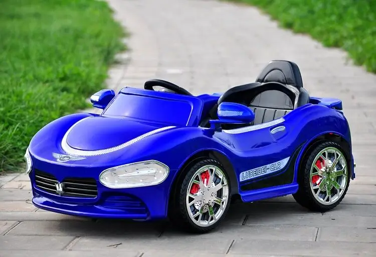 Педаль Go Karts Электрический Maserati пульт дистанционного управления Ремень безопасности 6 в 35*2 Вт 4 колеса крутая выносливость много цветов для детей Детский скутер - Цвет: Sapphire blue