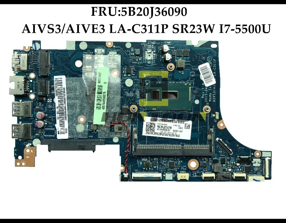 Оптовая продажа абсолютно новый AIVS3/AIVE3 LA C311P для Lenovo E31 70 FRU: 5B20J36090 SR23W I7 5500U DDR3L100 %