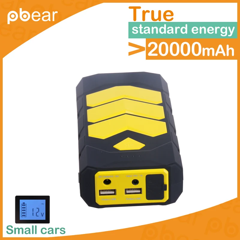 Автомобиль Аварийного Питания 22880 мАч Dual USB Скачок Стартер Бустер Power Bank
