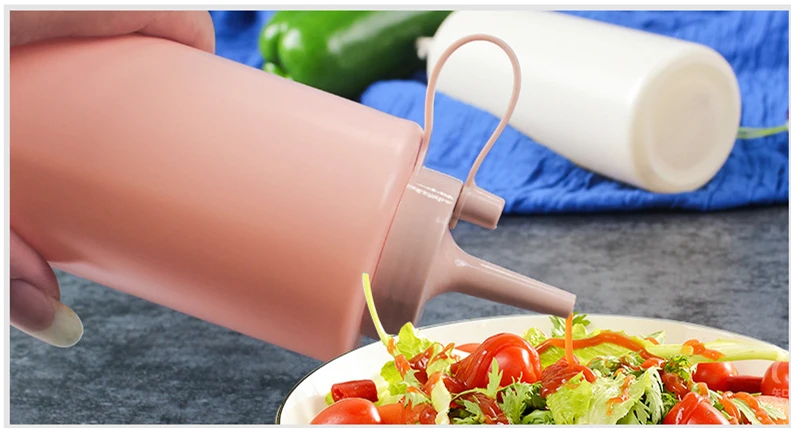 Семейная бутылка для крема салата джема томатного соуса выдавливания|Другие