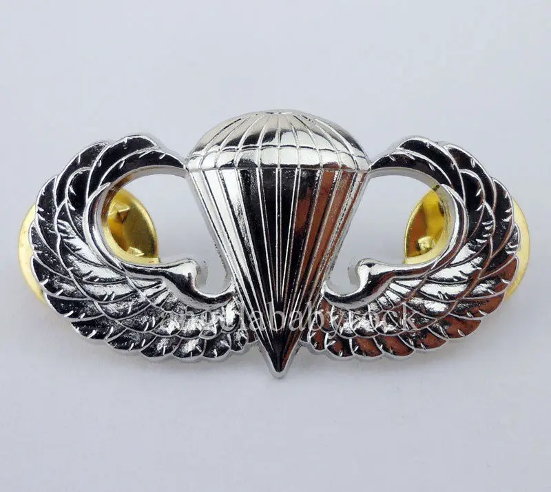 WW2 армии США воздухе десантник прыжки значок wings Pin Airborne крылья|wings badge|wing wingwings pin |