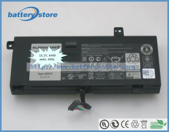Оригинальные аккумуляторы для ноутбуков Alienware M14 G05YJ A14 8X70 T ALW14D-2728 0 ALW14D-1828 ALW14D-1528