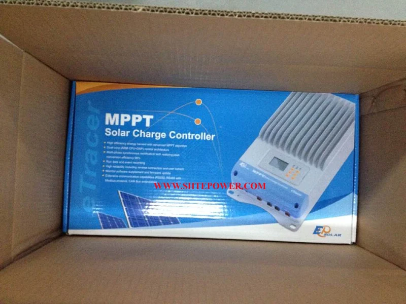 Новинка! EPsolar ET6415BND 60A MPPT солнечный регулятор 12V24V36V48V автоматическая работа