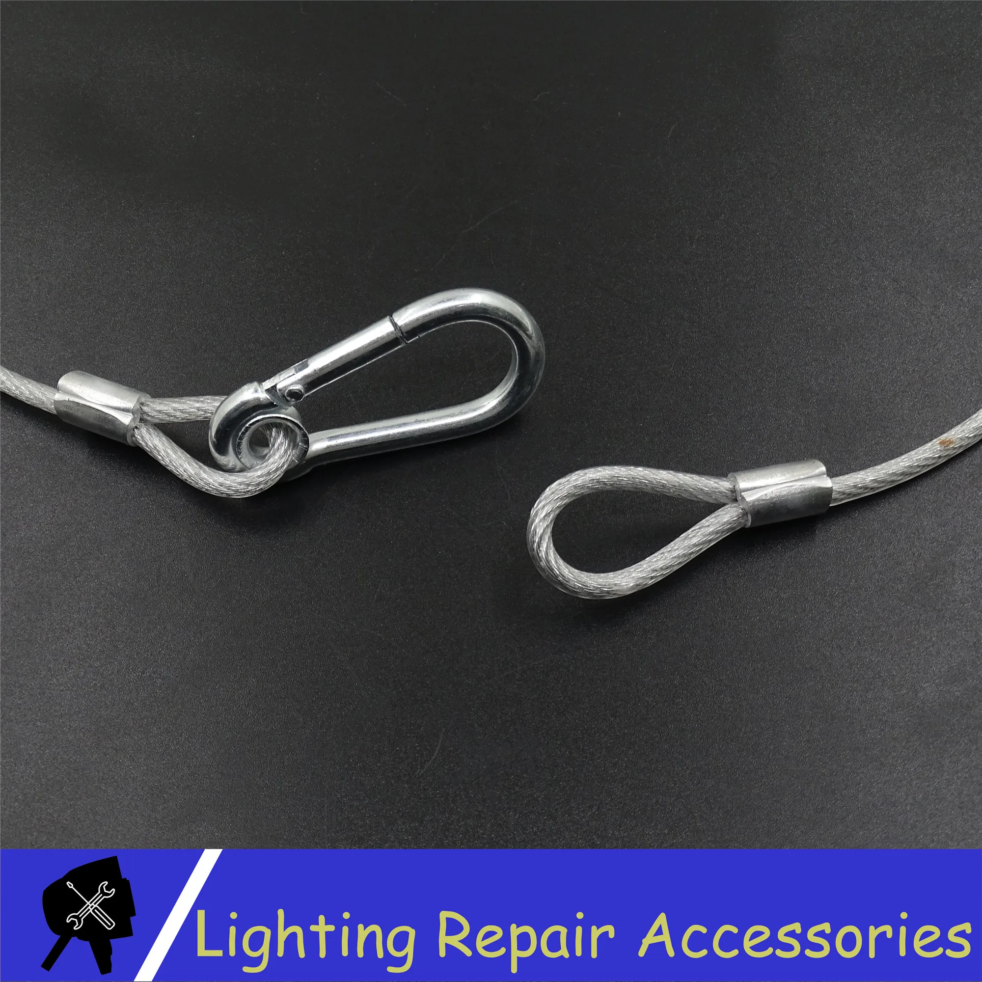 Safety Cable Steel Wire load 40kg Stage Light 5MM*800MM Ropes 80CM Security For Led Moving Head | Лампы и освещение