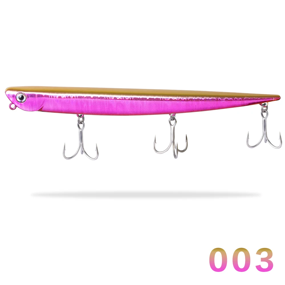 003 Hunthouse Тонущий Карандаш Приманка залив меховая Маниакальная LW507 155/ultimate seabass приманка bluefish приманки - Цвет: 003