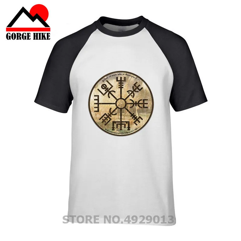 VTee Vegvisir Futhark Runes Navigator Viking Valhalla Odin мужские футболки с коротким рукавом и вырезом