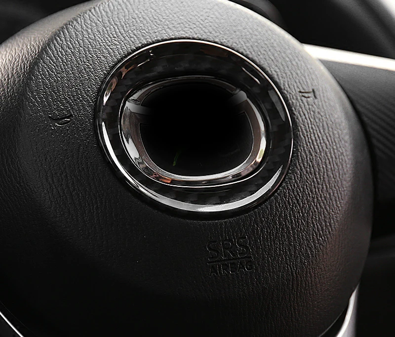 1pc for Mazda 3 Axela 2014-2016 Steering wheel Logo Carbon fiber decorative ring (item wihtout logo) | Автомобили и мотоциклы
