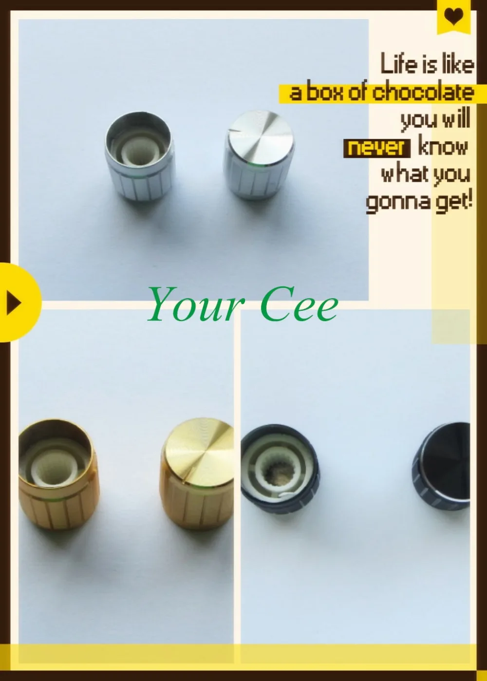 30 шт. миниатюрные ручки потенциометра из алюминиевого сплава крышка 15x16 5 мм