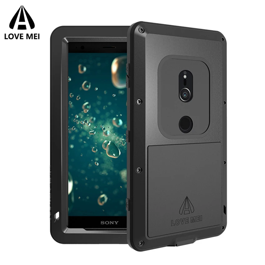 Металлический Чехол Love Mei для Sony Xperia XZ3 XZ2 XZ1 Compact XA2 Ultra 1 10 Plus XZ Premium противоударный