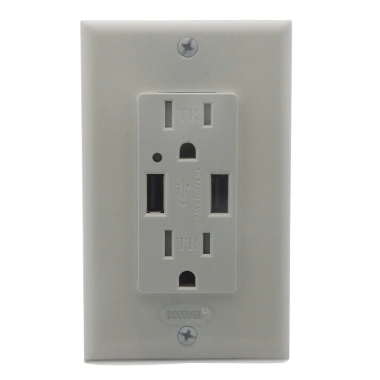 

US Electric Power 2 Ports USB charger Wall plate