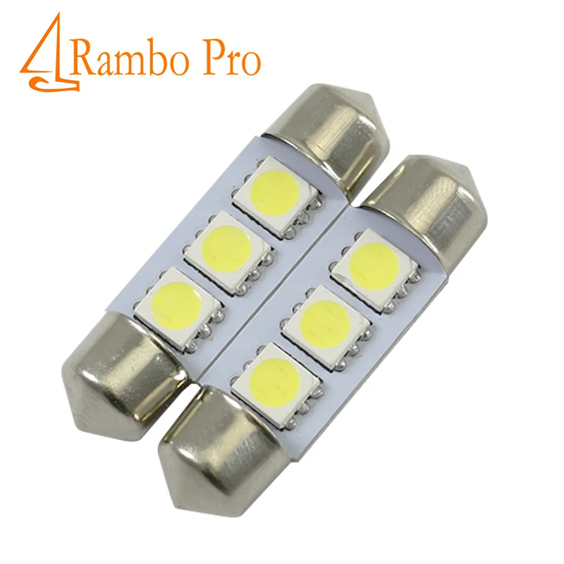 2 x гирлянда C5W LED 36 мм 39 41 лампы для чтения купол свет авто Интерьер DC 12v Белый |