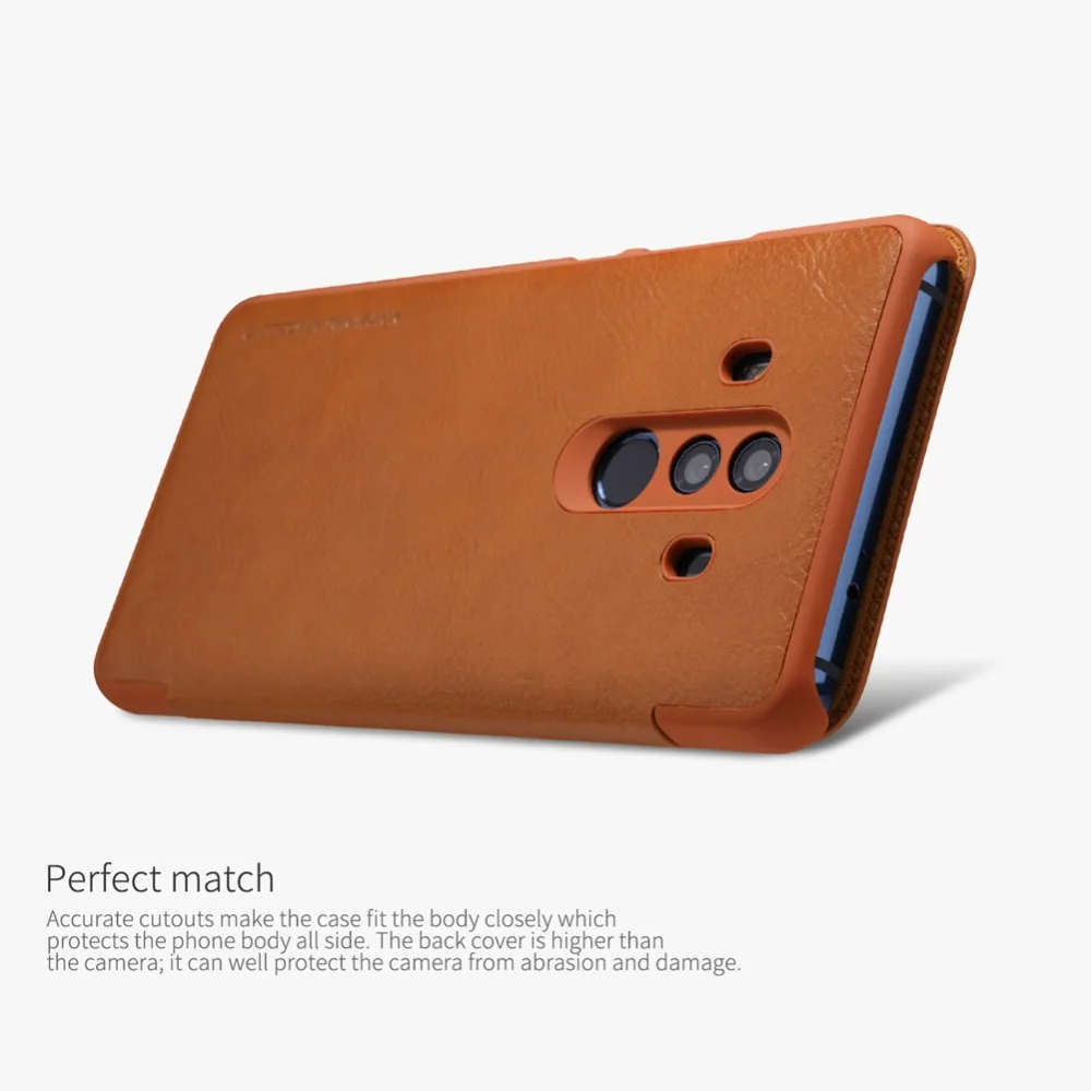 Чехол Nillkin для Huawei Mate 10 Pro откидной из искусственной кожи умный чехол сна Mate10