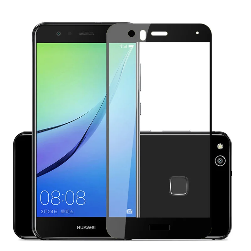 2pcs Tempered Glass For Huawei P10 Lite Screen Protector WAS-LX1 Full Cover Film | Мобильные телефоны и аксессуары