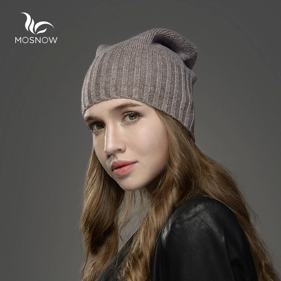 Зимняя женская шапка новая шерстяная однотонная Повседневная Брендовая мода