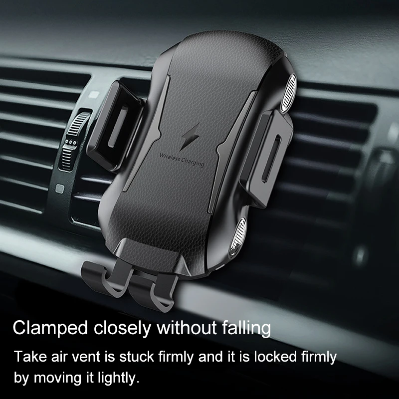 M.uruoi Car Mount Qi Wireless Charger Electromagnetic Induction Charging Holder Stand For Samsung iPhone 10W Fast | Мобильные