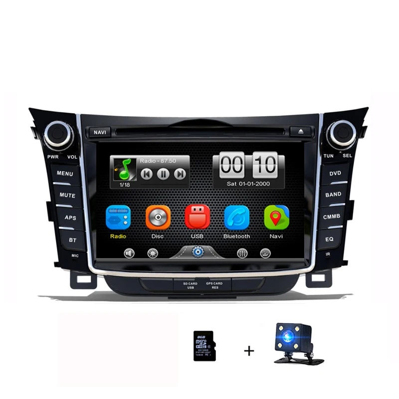 2 дин радио DVD GPS плеер для hyundai I30 2012 2013 2014 2015 2016 2din мультимедийная стерео комплект с