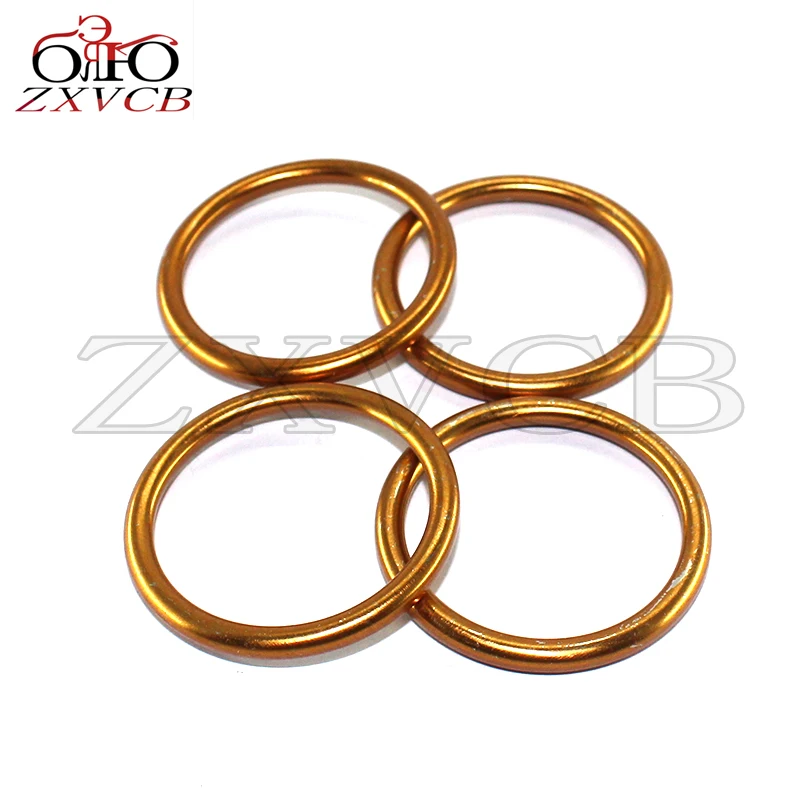 4 шт. для ZX400 L1-L5/L9 ZXR 400R 1991-1995 1999 ZR 400 G2-G8F XanthusX 1997-2008 D1 2006-2014 Прокладка выхлопной трубы