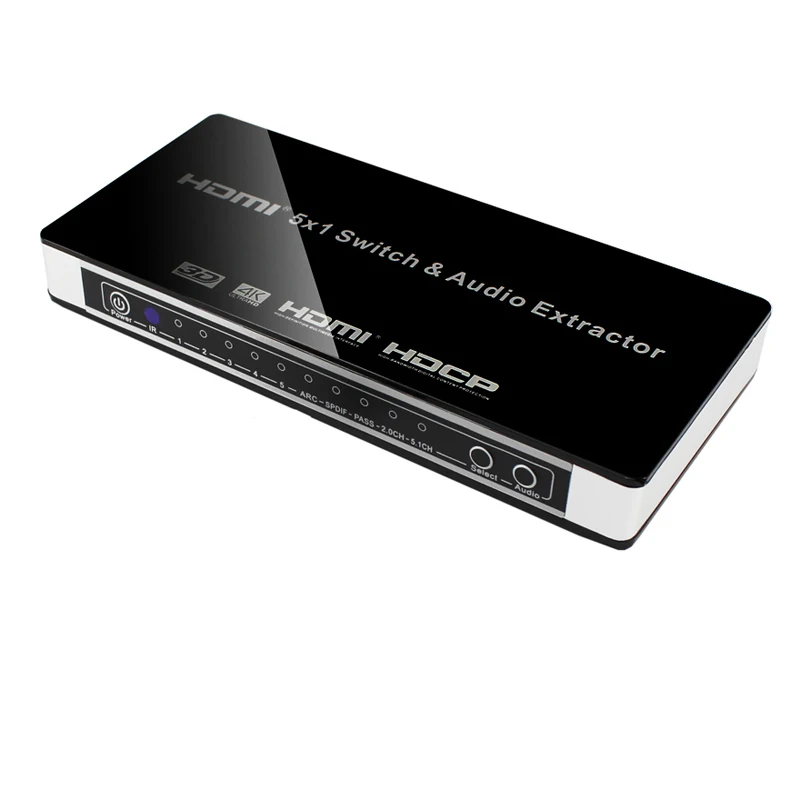 5X1 HDMI совместимый сплиттер переключатель 5 входов 1 выход HD для 360 PS4 Smart Android HDTV 4K