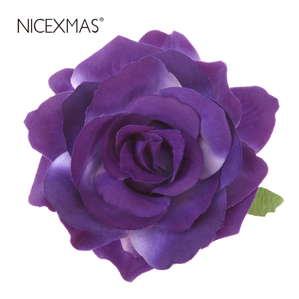 Женская заколка-цветок NICEXMAS 2 в 1 искусственная большая заколка с розами вечерние