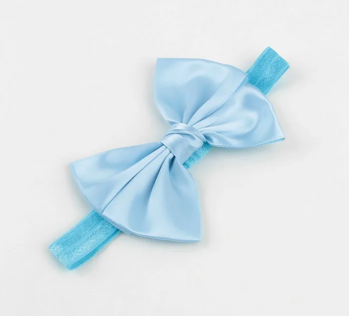 

10pcs/lot 14 Colors Handmade Cute Kids Baby Girls Headband Toddler Infant Silk Bowknot Headbands Children Hair Band Accessories