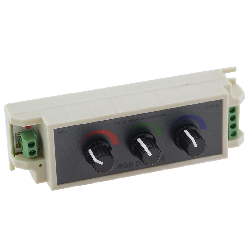 3а RGB диммер контроллер DC12 24V 3 канальный Led для гибкой ленты 3528 5050 5630|led h8|dimmer led lampled
