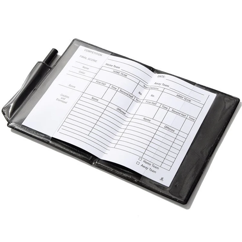 Футбольный рефери пенал красный желтый карты кошелек карандаш записная книжка