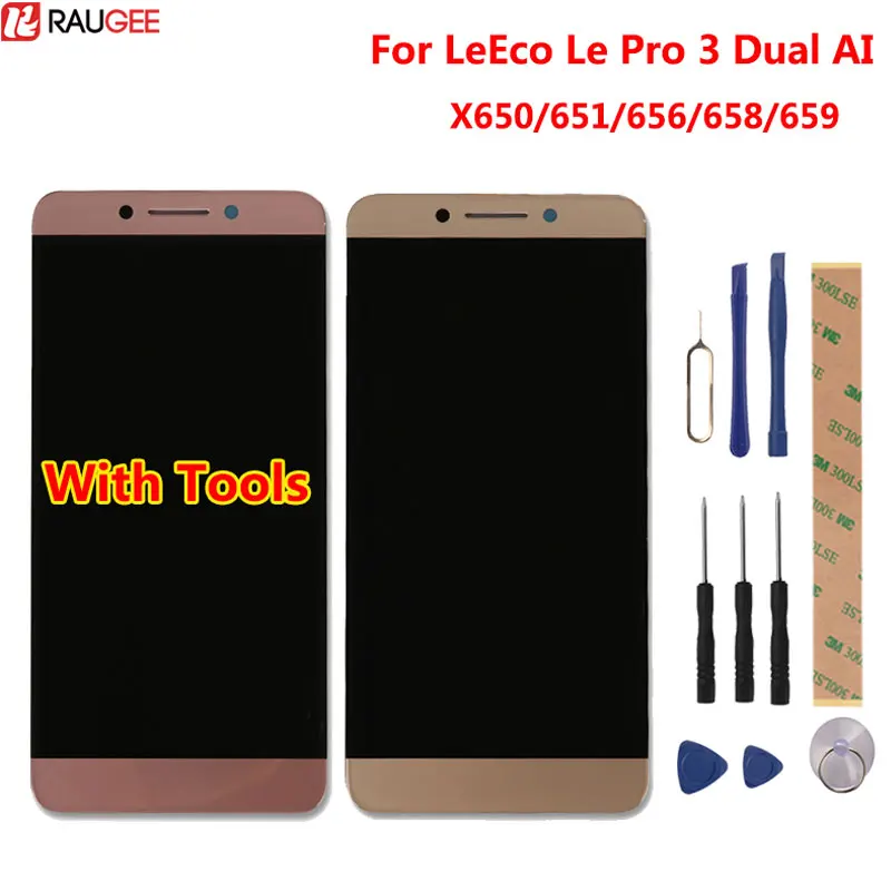 Для LeEco Le Pro 3 Dual AI X650 X653 AI Edition ЖК-дисплей+ сенсорный экран дигитайзер экран стеклянная панель в сборе