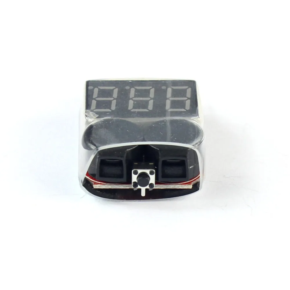 

F00872-50 50Pcs Lipo Battery Voltage Tester Volt Meter Indicator Checker Dual Speaker 1S-8S Low Voltage Buzzer Alarm 2 IN 1