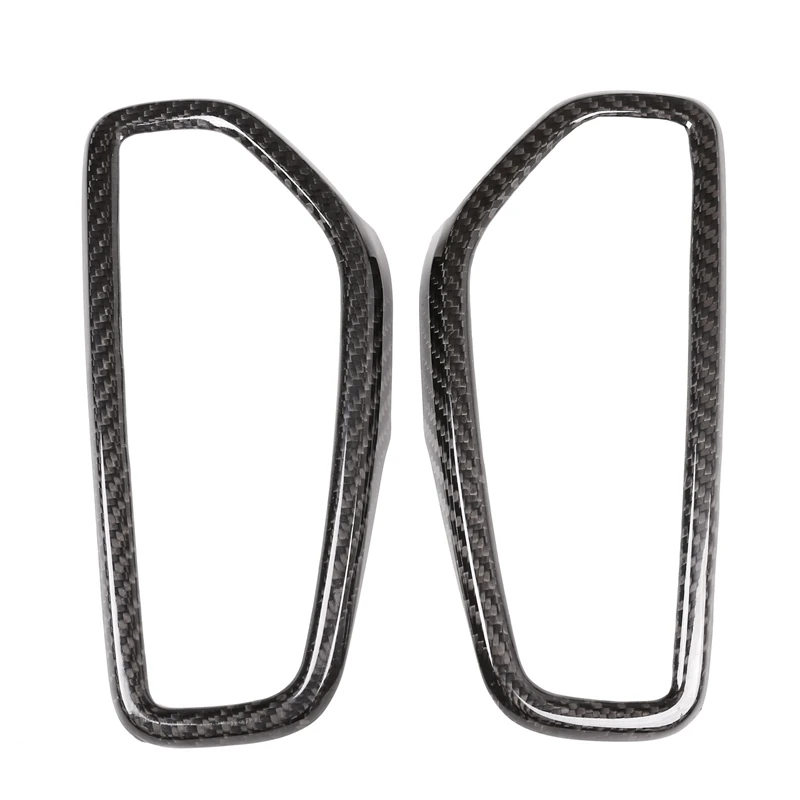 2 шт. настоящая Автомобильная панель из углеродного волокна кондиционер