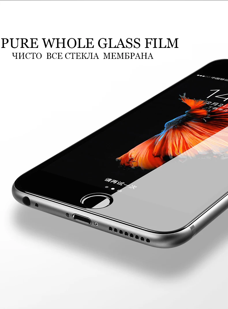 Полное закаленное стекло 6D Edge для iPhone X XS 7 8 6 6s Plus защита экрана на iPhone 7 8 6 10 11 Pro XS MAX XR защитное стекло