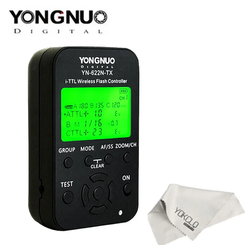 Беспроводной TTL контроллер вспышки YONGNUO YN622N TX с ЖК дисплеем работающим HSS и