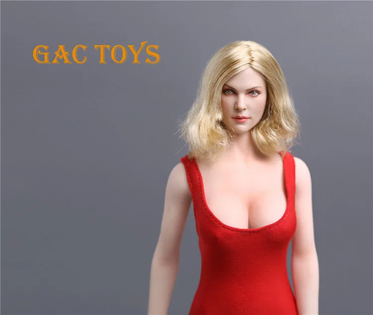 1/6 GC001 Европейская известная звезда Charlize Theron лепка с короткими светлыми волосами