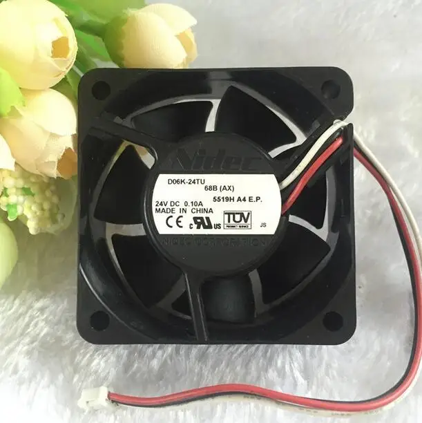 Nidec 6 см 6025 D06K 24TU 24V 0.1A 3 линия подходит для принтера/инверторного вентилятора|6cm